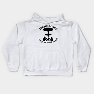 Mindful Solutionism - The quest for Fire - Illustrated Lyrics - Aesop Rock Kids Hoodie